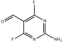 5-Pyrimidinecarboxaldehyde, 2-amino-4,6-difluoro- (9CI) Struktur