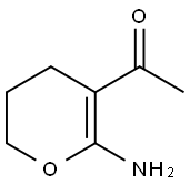 Ethanone, 1-(6-amino-3,4-dihydro-2H-pyran-5-yl)- (9CI) Struktur