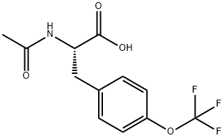 2-(ACETYLAMINO)-3-[4-(TRIFLUOROMETHOXY)PHENYL]PROPANOIC ACID Struktur