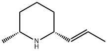 (2R,6R)-2-methyl-6-prop-1-enyl-piperidine Struktur