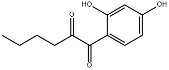 1,2-Hexanedione, 1-(2,4-dihydroxyphenyl)- (9CI) Struktur