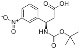 Boc-(R)-3-amino-3-(3-nitro-phenyl)-propanoic acid Struktur