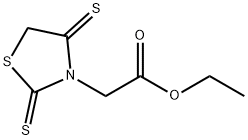 3-Thiazolidineacetic  acid,  2,4-dithioxo-,  ethyl  ester Struktur