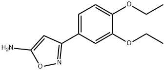 5-AMino-3-(3,4-diethoxyphenyl)isoxazole Struktur