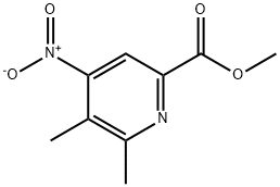 2-Pyridinecarboxylicacid,5,6-dimethyl-4-nitro-,methylester(9CI) Struktur