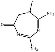 6H-1,3,5-Triazepin-6-one, 2,4-diamino-1,7-dihydro-1-methyl- (9CI) Struktur