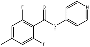 Benzamide, 2,6-difluoro-4-methyl-N-4-pyridinyl- (9CI) Struktur