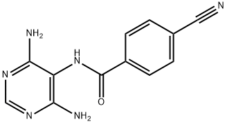 Benzamide, 4-cyano-N-(4,6-diamino-5-pyrimidinyl)- (9CI) Struktur