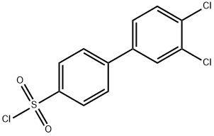 3',4'-DICHLORO[1,1'-BIPHENYL]-4-SULFONYL CHLORIDE Struktur