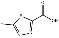 1,3,4-Thiadiazole-2-carboxylicacid,5-methyl-(9CI) Struktur