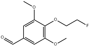 4-(2-FLUOROETHOXY)-3,5-DIMETHOXY-BENZALDEHYDE Struktur