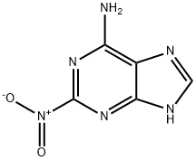 1H-Purin-6-amine,  2-nitro-  (9CI) Struktur