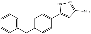 5-(4-BENZYL-PHENYL)-2H-PYRAZOL-3-YLAMINE Struktur