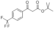 BETA-OXO-4-(TRIFLUOROMETHYL)-BENZENEPROPANOIC ACID 1,1-DIMETHYLETHYL ESTER Struktur