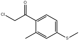 Ethanone, 2-chloro-1-[2-methyl-4-(methylthio)phenyl]- (9CI) Struktur