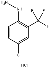 4-CHLORO-2-(TRIFLUOROMETHYL)PHENYLHYDRAZINE HYDROCHLORIDE Struktur