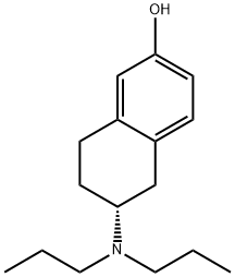 (R)-6-DIPROPYLAMINO-5,6,7,8-TETRAHYDRO-NAPHTHALEN-2-OL HYDROBROMIDE Struktur