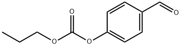 Carbonic acid propyl 4-formylphenyl ester Struktur