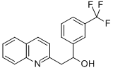 2-QUINOLIN-2-YL-1-(3-TRIFLUROMETHYLPHENYL)ETHANOL
 Struktur