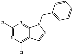 1-Benzyl-4,6-dichloro-1H-pyrazolo[3,4-d]pyrimidine Struktur