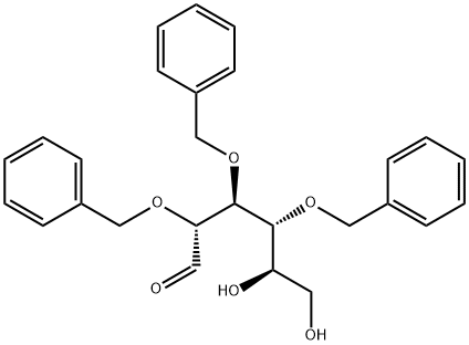 2,3,4-TRI-O-BENZYL-D-GLUCOPYRANOSE Struktur