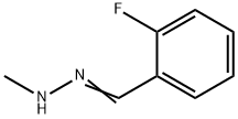 Benzaldehyde, 2-fluoro-, methylhydrazone (9CI) Struktur