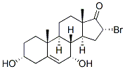 Androst-5-en-17-one, 16-bromo-3,7-dihydroxy-, (3alpha,7alpha,16alpha)- (9CI) Struktur