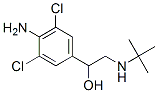 (-)-4-amino-alpha-[(tert-butylamino)methyl]-3,5-dichlorobenzyl alcohol Struktur