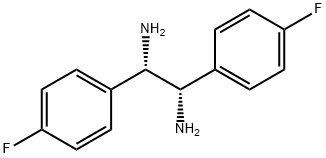 (1S,  2S)-1,2-Bis(4-fluorophenyl)-1,2-ethanediamine  dihydrochloride Struktur