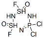 5,5-Dichloro-1,3-difluoro-5,5-dihydro-1H,3H-1,3,2,4,6,5-dithiatriazaphosphorine 1,3-dioxide Struktur