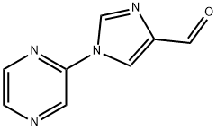 1-(PYRAZIN-2-YL)-1H-PYRAZOLE-4-CARBALDEHYDE Struktur