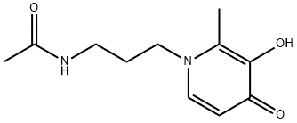 Acetamide, N-[3-(3-hydroxy-2-methyl-4-oxo-1(4H)-pyridinyl)propyl]- (9CI) Struktur