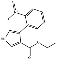 4-(2-NITROPHENYL)-1H-PYRROLE-3-CARBOXYLIC ACID ETHYL ESTER Struktur