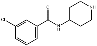 3-CHLORO-N-PIPERIDIN-4-YL-BENZAMIDE Struktur