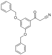 3-[3,5-BIS(BENZYLOXY)PHENYL]-3-OXOPROPIONITRILE Struktur