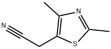 2-(2,4-dimethylthiazol-5-yl)acetonitrile Struktur