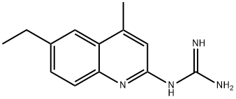 Guanidine, (6-ethyl-4-methyl-2-quinolinyl)- (9CI) Struktur