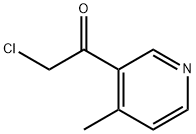 Ethanone, 2-chloro-1-(4-methyl-3-pyridinyl)- (9CI) Struktur