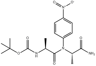 BOC-ALA-ALA-PNA Struktur