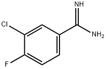 3-CHLORO-4-FLUORO-BENZAMIDINE Struktur