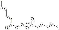 Di[(2E,4E)-2,4-hexadienoic acid]zinc salt Struktur