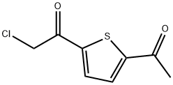 Ethanone, 1-(5-acetyl-2-thienyl)-2-chloro- (9CI) Struktur