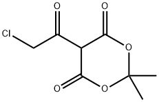 1,3-Dioxane-4,6-dione, 5-(chloroacetyl)-2,2-dimethyl- (9CI) Struktur