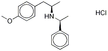 [R-(R*,R*)]-4-Methoxy-α-Methyl-N-(1-phenylethyl)-benzeneethanaMine Hydrochloride Struktur