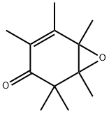 1,2,2,4,5,6-Hexamethyl-7-oxabicyclo[4.1.0]hept-4-en-3-one Struktur