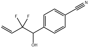 Benzonitrile, 4-(2,2-difluoro-1-hydroxy-3-butenyl)- (9CI) Struktur