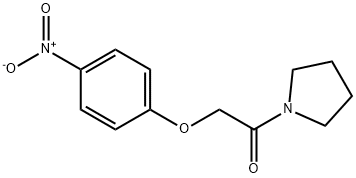 1-({4-nitrophenoxy}acetyl)pyrrolidine Struktur