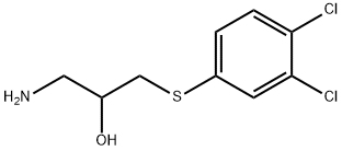 1-Amino-3-[(3,4-dichlorophenyl)thio]-2-propanol Struktur