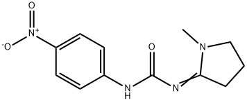 1-(1-Methylpyrrolidin-2-ylidene)-3-(p-nitrophenyl)urea Struktur