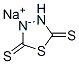 1,3,4-Thiadiazolidine-2,5-dithione, monosodium salt Struktur